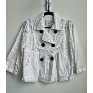 🛍️ American Rag White Eyelet Spring Coat